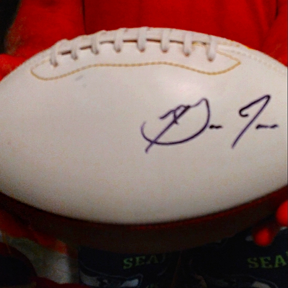 Huskies football original signed and accredited by Don James